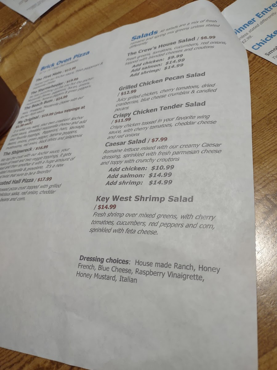 Menu The Lost Anchor-4